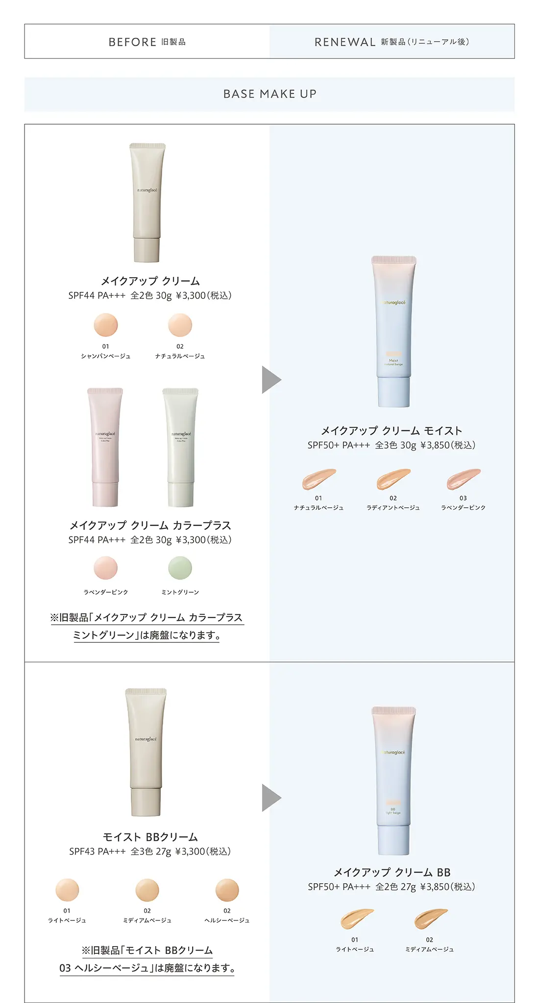 ご案内2024.11.26リニューアル製品のご案内