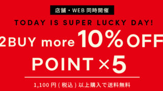 【本日限定】12/26(木)は天赦日×一粒万倍日のスーパーラッキーデーでポイント5倍！2BUY10%OFF＆送料無料キャンペーン同時開催でさらにお得！